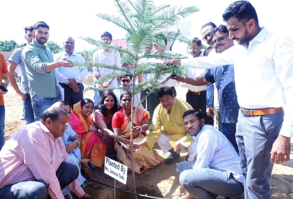 Tree Plantation at MJF Campus by Padamshree  JAMUNA TUDU